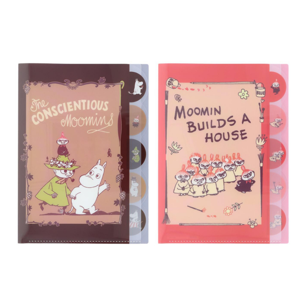 Index File A4 5P Moomin x Chocolate New Life File Holder Document Folder Paper Organizer Limited Edi
