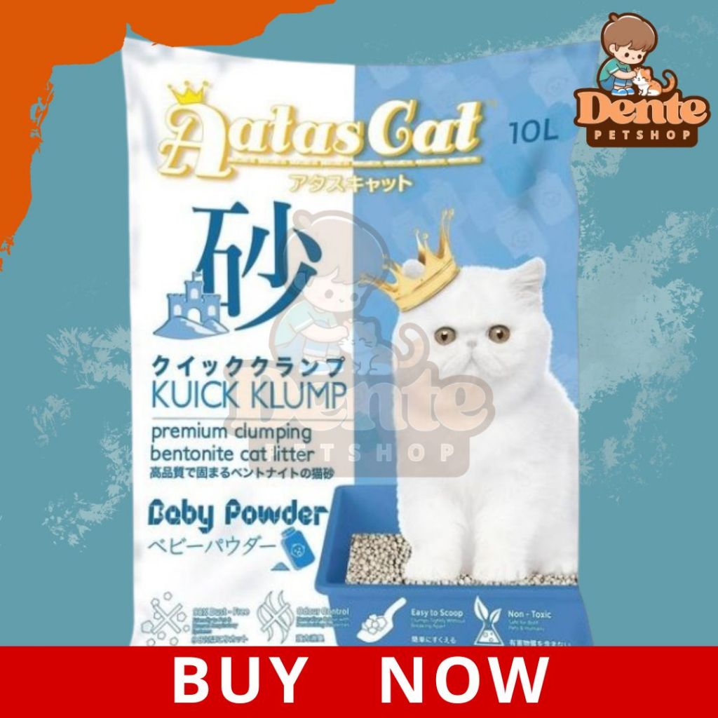 ทรายแมว Atas / ทรายแมว 10L| Clumping & Fragrant Cat Litter 10L