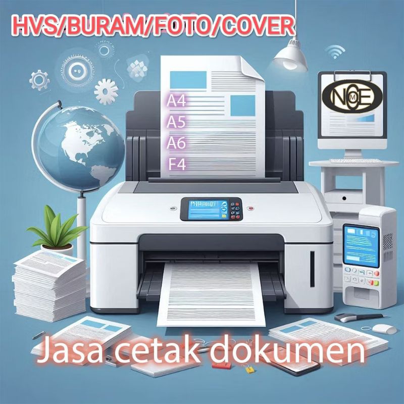 บริการการพิมพ์สําหรับ doc pdf jpg png cdr a4 a5 a6 f4 กระดาษภาพถ่ายมันเงา hvs