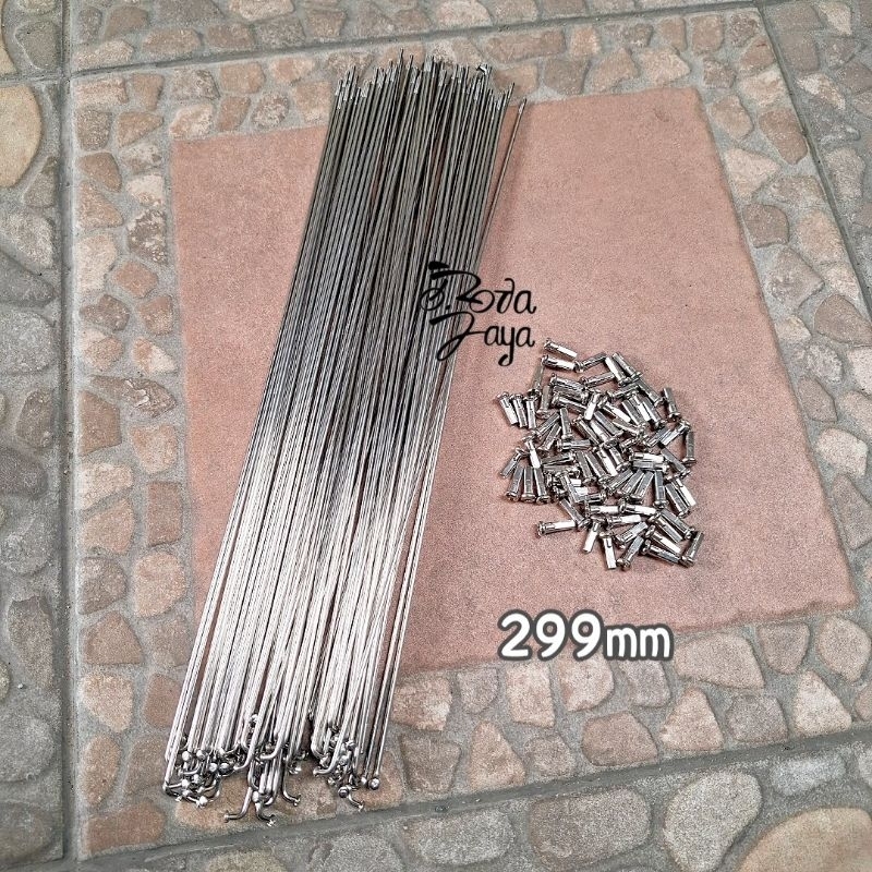 299 มม. 72 ชิ้น STAINLESS STEEL SPIKS 14G x 299 มม. สี CHROME 72 ชิ้น