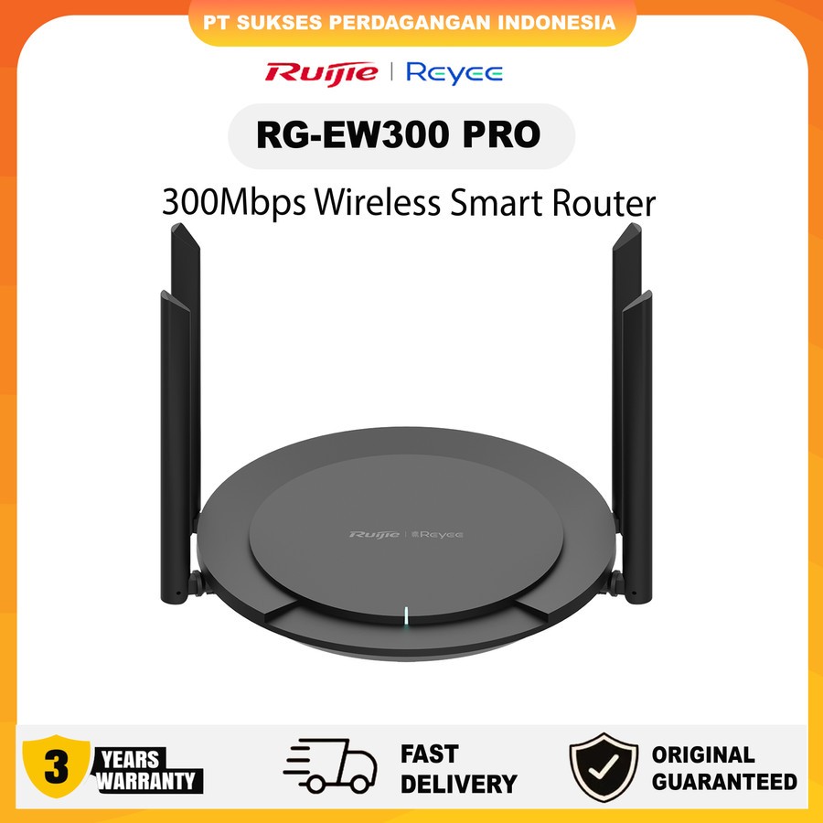 RUIJIE REYEE RG-EW300 PRO 300Mbps เราเตอร์อัจฉริยะไร้สายโมเด็ม