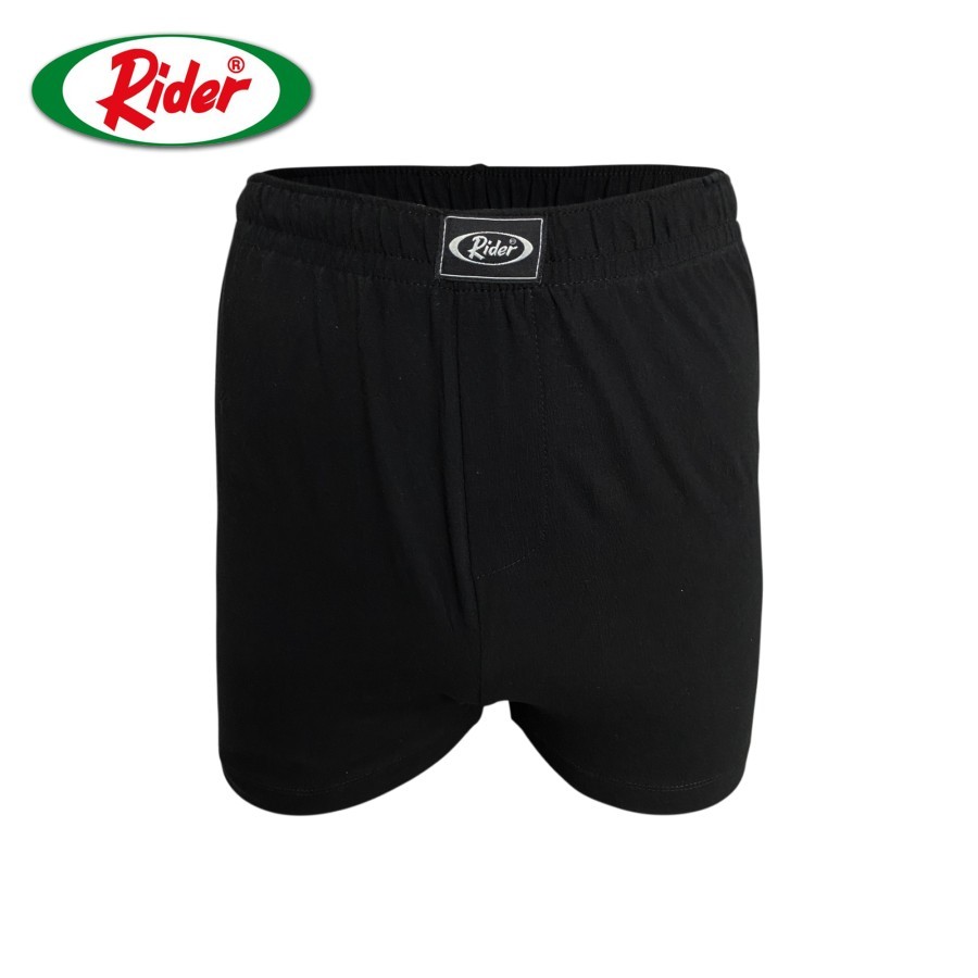 Rider Premium - Loose Mens Boxer R812BHT สีดํา, 1 ชิ้น - สีดํา, M