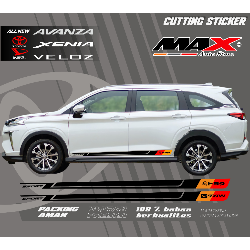 TOYOTA ALL NEW AVANZA VELOZ 2022 ALL NEW FENIA 2022 2025 สติ๊กเกอร์