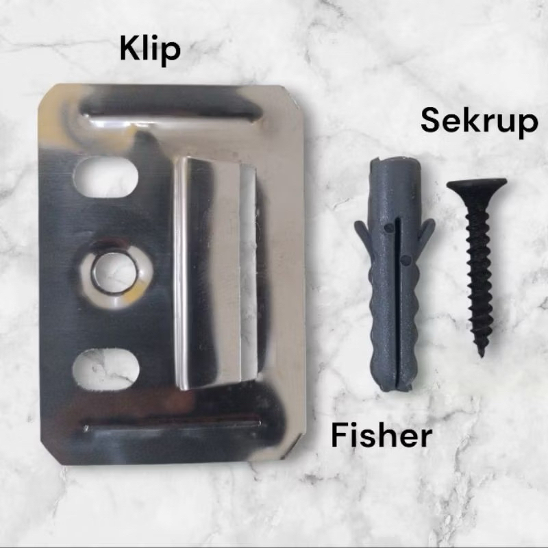 Fisher WPC Clip & Screw/Wall Panel Clip/Belket Clip Package/Wallboard Clip Package