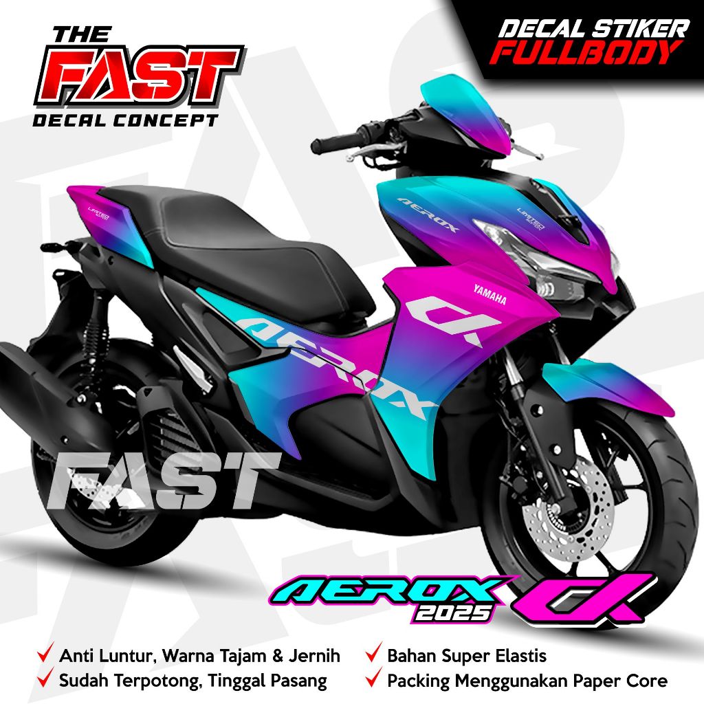 Decal AEROX ALPHA 2025 ใหม่ล่าสุด Fullbody Chameleon Variation - Decal สติกเกอร์ AEROX ALPHA Decal ส