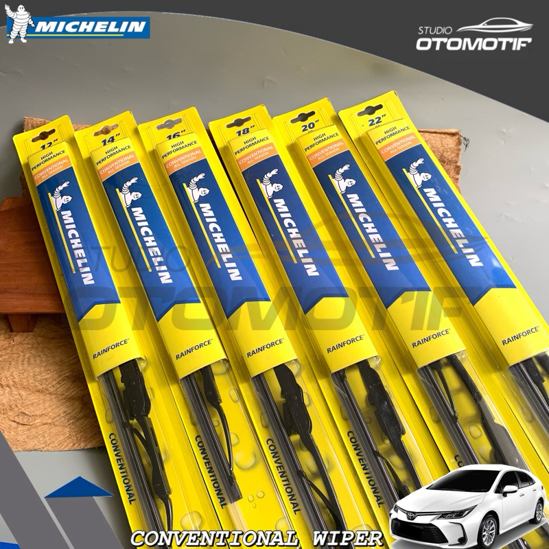 ที่ปัดน้ําฝน ALTIS Gen10 Gen11 Gen12 E140 E170 E210 2008-2014 26-14 Michelin Conventional กระจกที่ปั