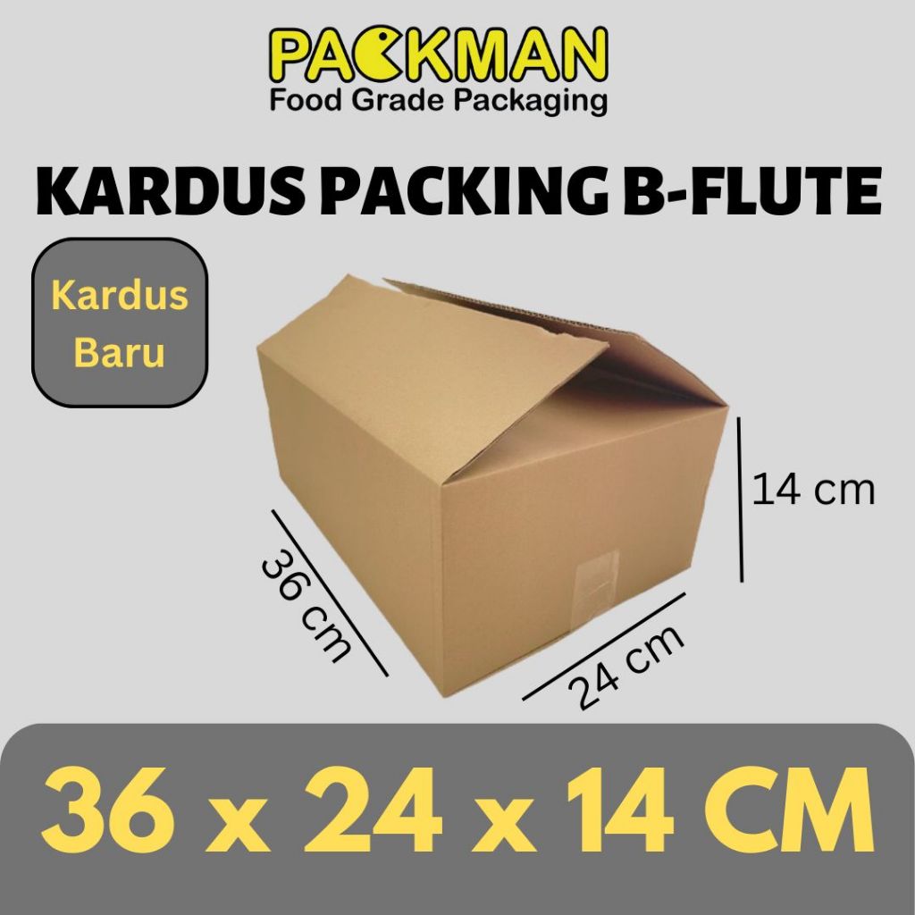 CARDBOARD PACKING 36x24x14 cm / CARDBOARD CORUCATED B-FLUTE / PACKING ONLINE