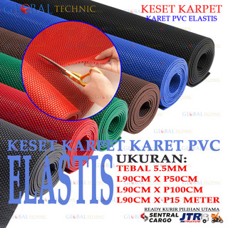 Keset Karpet PVC Anti Slip Karet Kamar Mandi Anti Licin L90CM / Shower Mat Waterproof