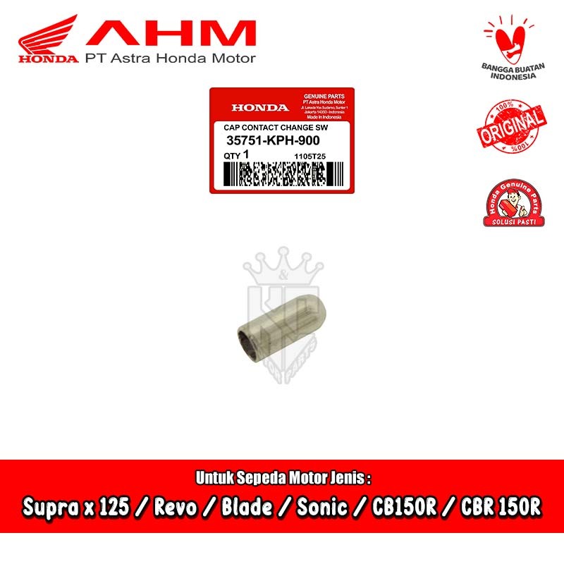 Neutral Switch Cap Karisma Supra x 125 Revo Blade CB CBR 150 R Sonic GTR Original AHM 35751-KPH-900