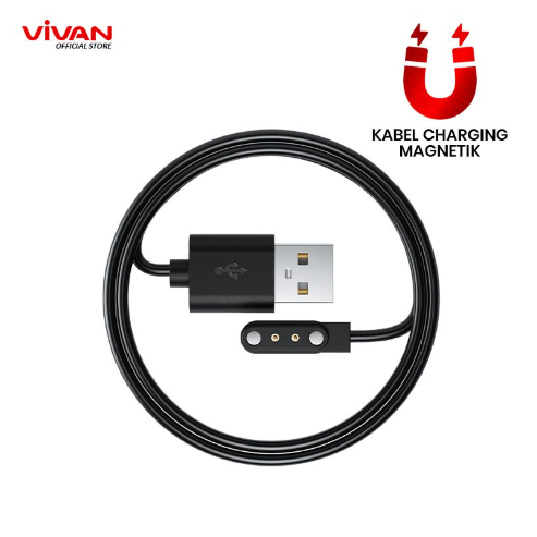 VIVAN สายเคเบิลข้อมูลแม่เหล็ก WC2406 สมาร์ทวอทช์ VWF19 ชาร์จเร็ว 2A 10W Max