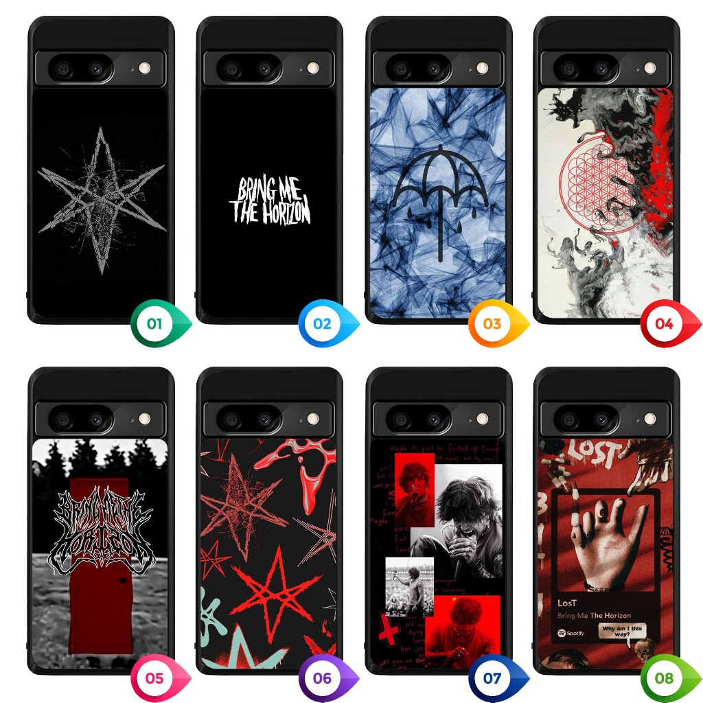 กรณีปลอกที่กําหนดเอง Google Pixel 10 9 9A 8 8A 7 7A 6 6A 5 5A 4 4A 3 3A 2 Pro XL 4G 5G BMTH DL00010