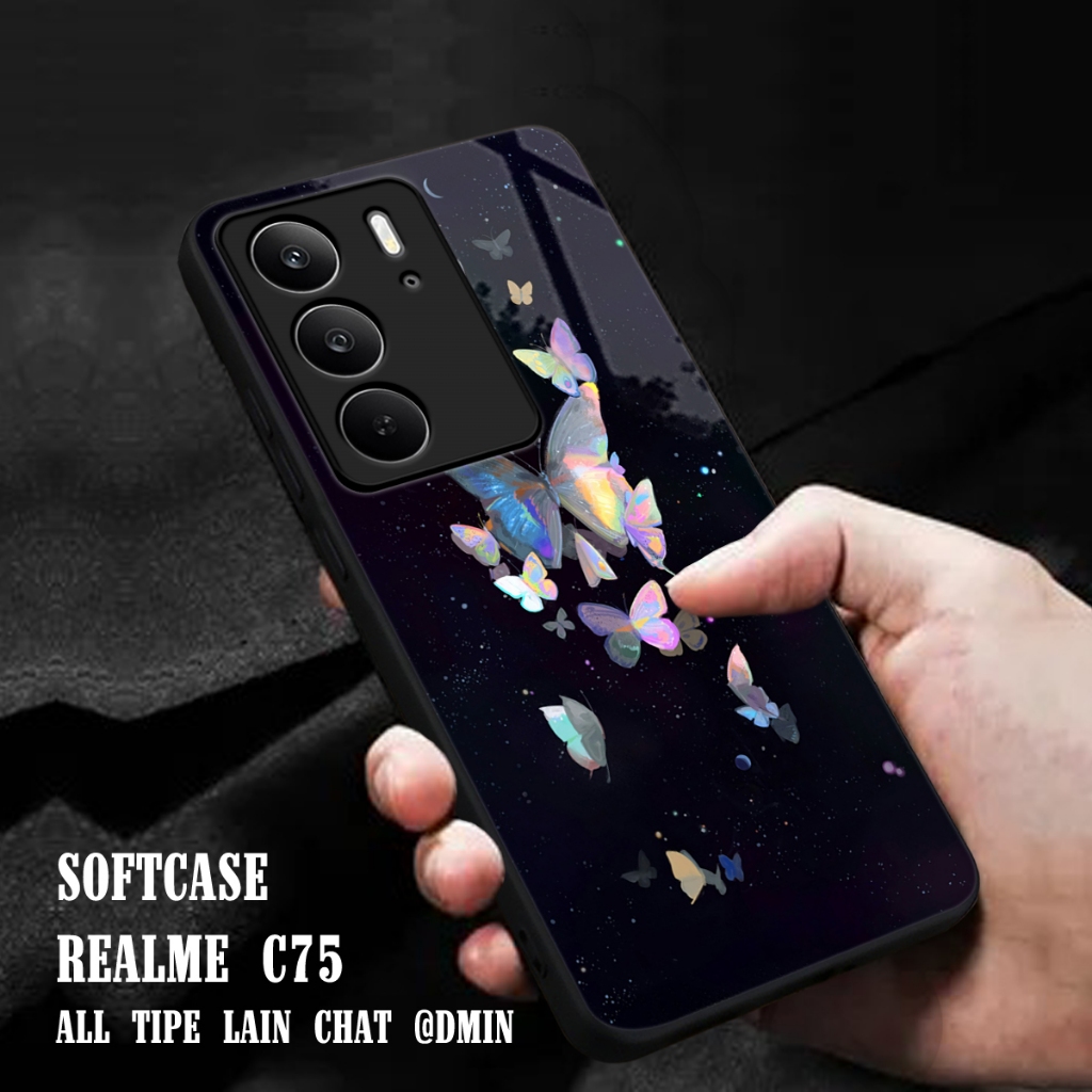 MC594- Softcase Glass Kaca Realme C75 - Reame C75 - Casing HP - Realme C75 - Case All Type HP
