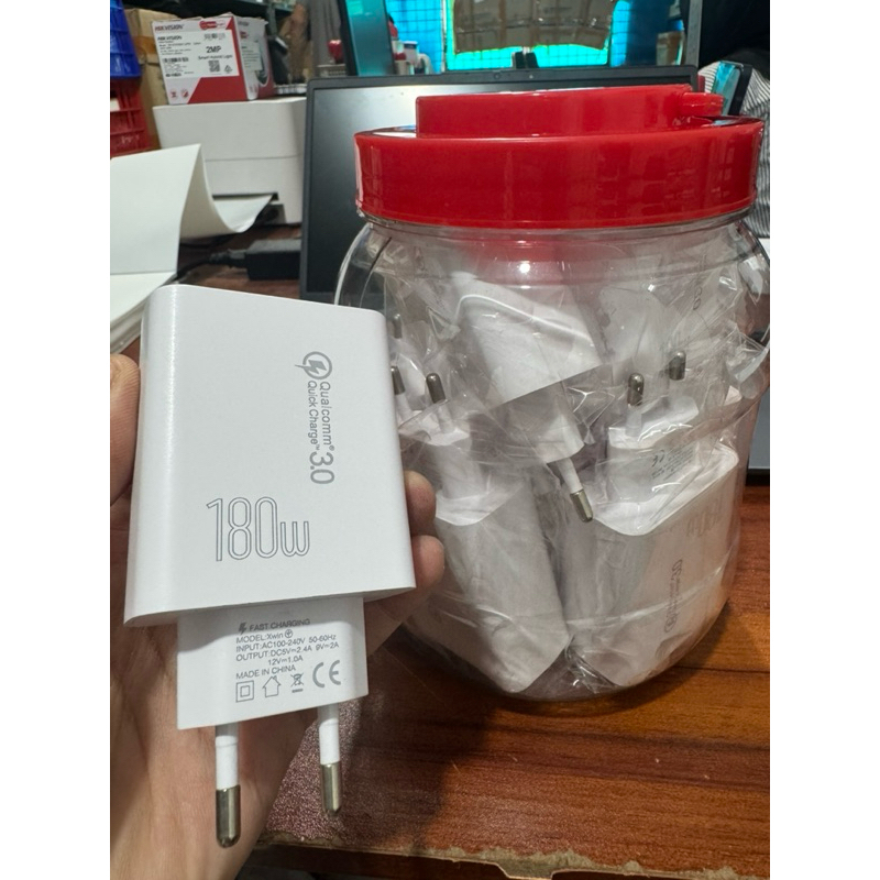 [PK-459] 1 กระปุก บรรจุ 10 ชิ้น Z44 Xwin 180W Original Fast Charging Heavy Shell Charger Head