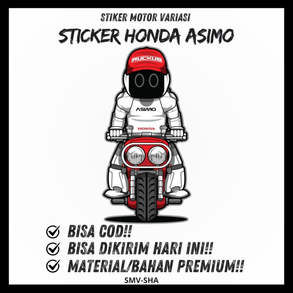 HONDA MONKEY ASIMO MOTORCYCLE STICKER CAR MOTORCYCLE LAPTOP PC STICKER