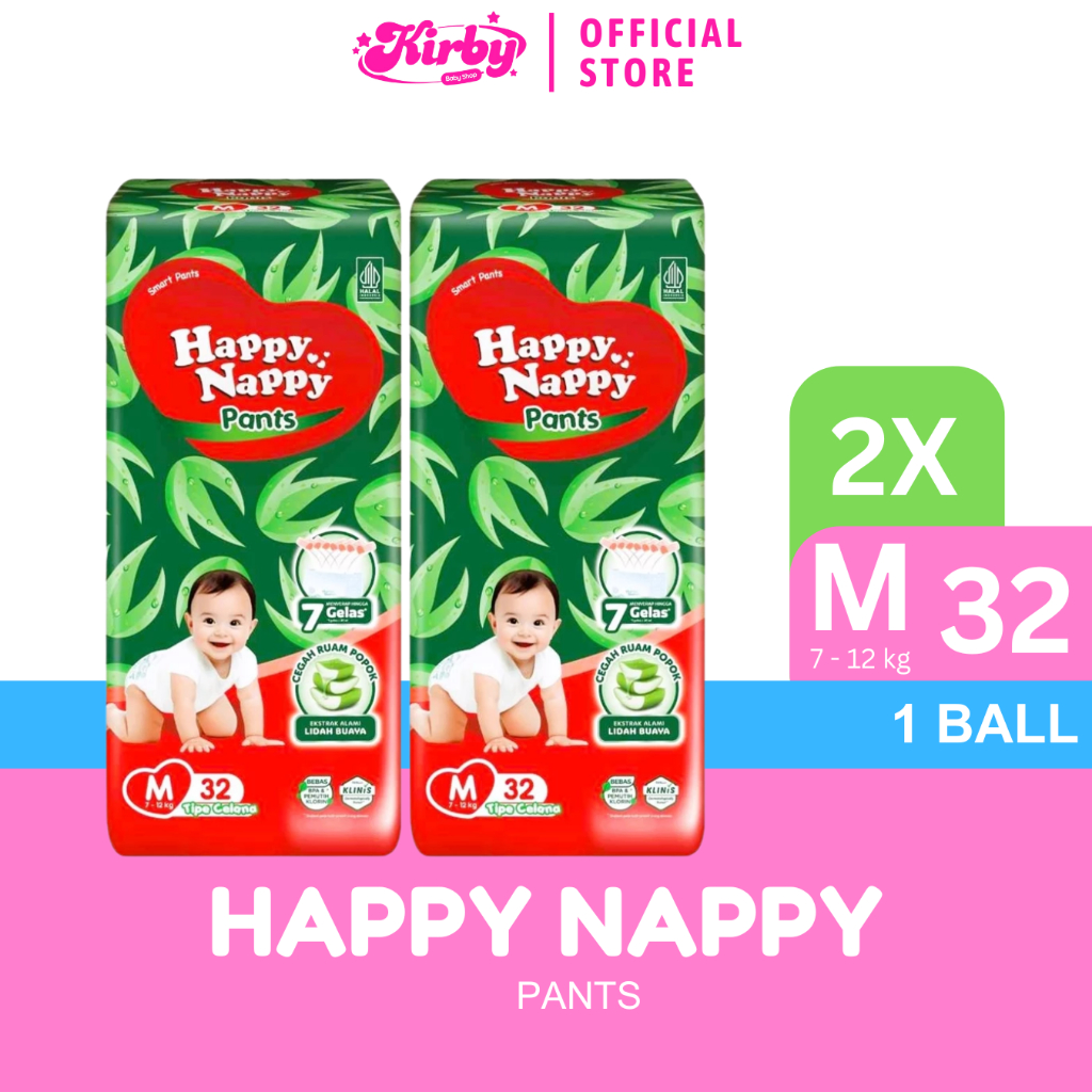 KIRBY - Happy Nappy Smart Pants M 32 2 Ball