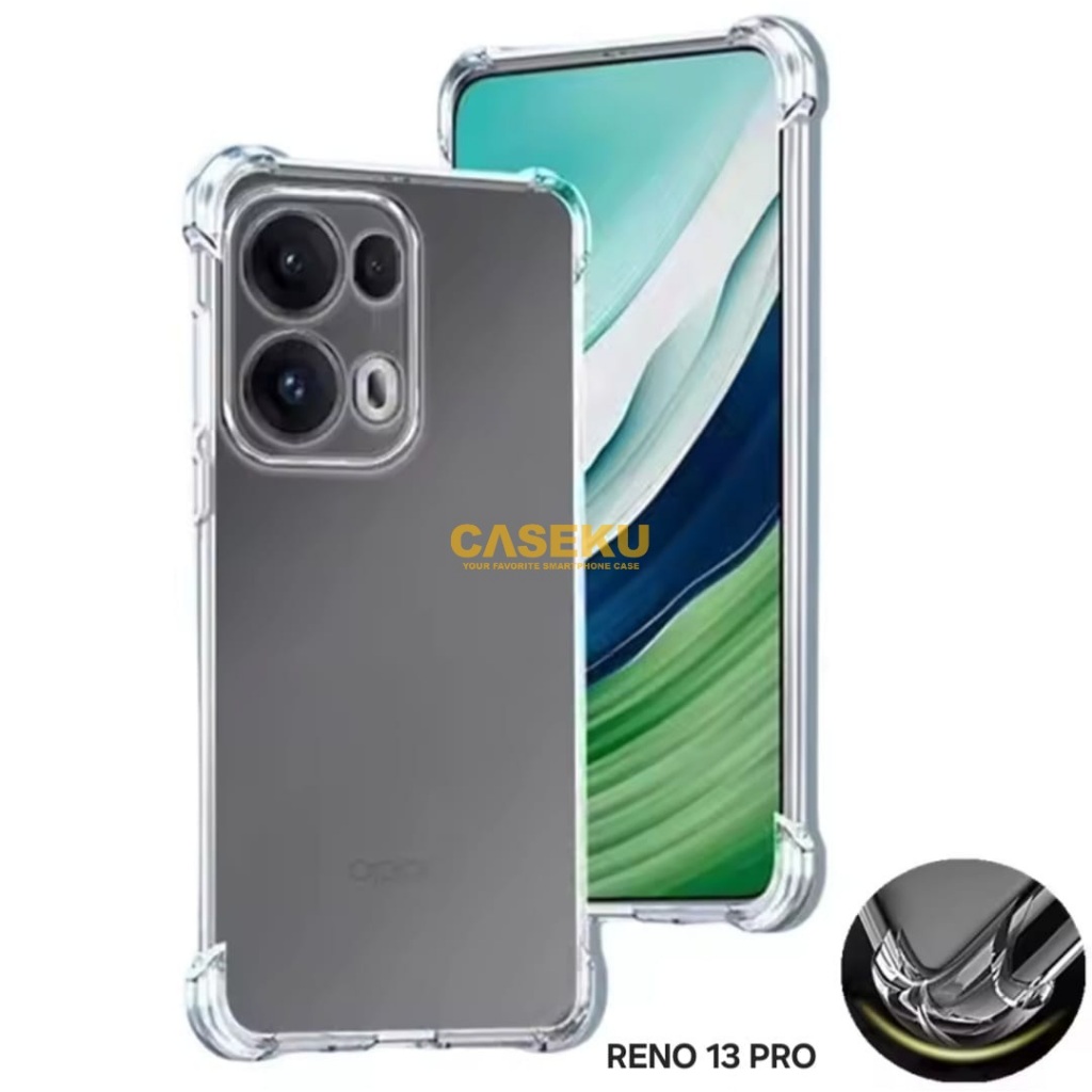 Softcase Oppo Reno 13 Oppo Reno 13 Pro Oppo Reno 13F SoftCase ถุงลมนิรภัย Anticrack ปลอกป้องกันหนา O