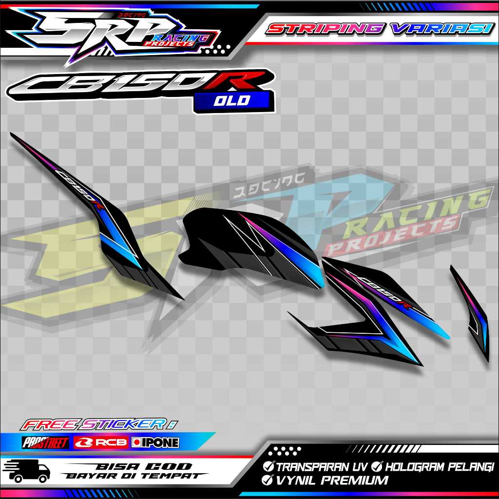 HONDA CB 150R VARIATION STRIPING / HONDA CB 150R MOTORCYCLE STICKER LIST