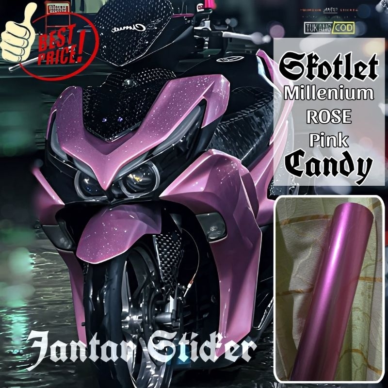 Millenium Rose Pink Scotlite Sticker Soft Pink Motorcycle Scotlite Light Pink Scotlite Rose Gold Sco
