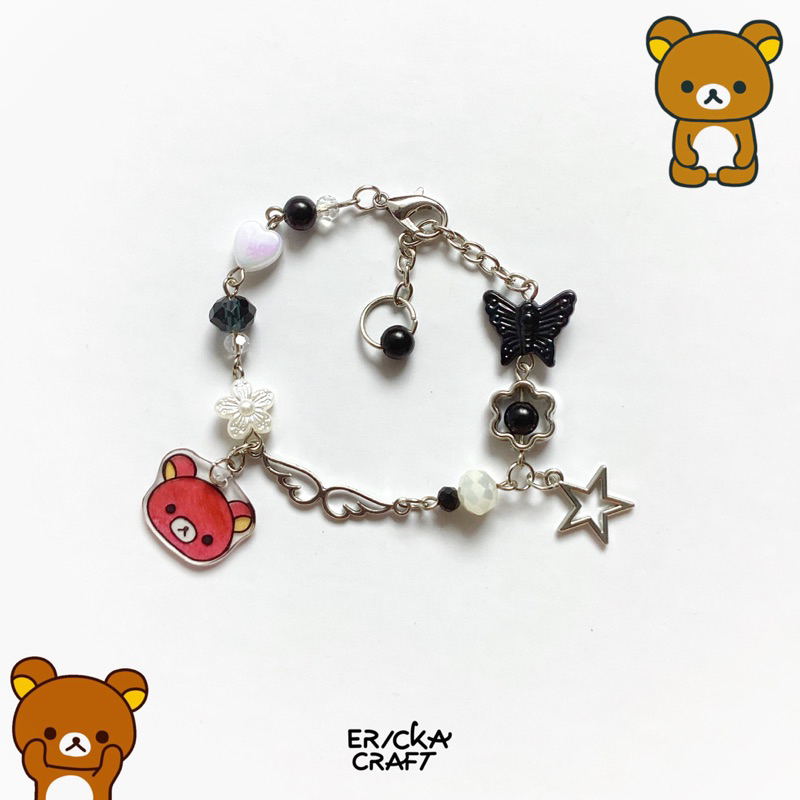 RILAKKUMA BRACELET BEADS KAWAII AESTHETIC BEAD BRACELET โดย ERICKA CRAFT