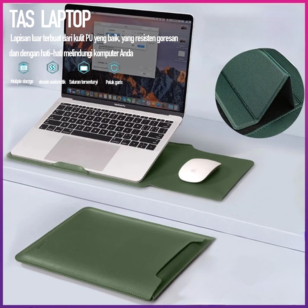 13 กระเป๋าใส่ MacBook In1 หนังพรีเมี่ยมหนังแขน MacBook