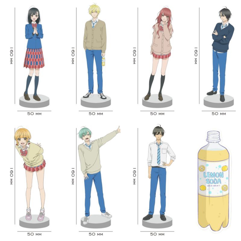 Honey Lemon Soda อะคริลิค Standee / Standee รูปอะคริลิค Anime Honey Lemon Soda