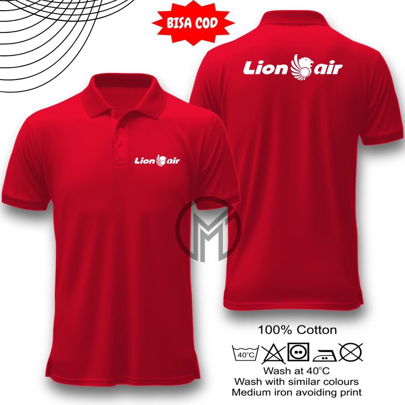 LION AIR POLOSHIRT - เสื้อคอปก Lion Air - LION AIR COLLAR POLO - LION AIR POLO - EASYJA