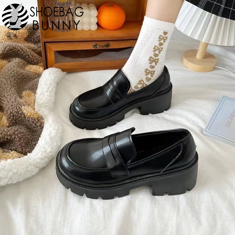 Marry Jane Platform Shoes ส้นโลลิต้าสไตล์ญี่ปุ่นเกาหลีสําหรับผู้หญิง