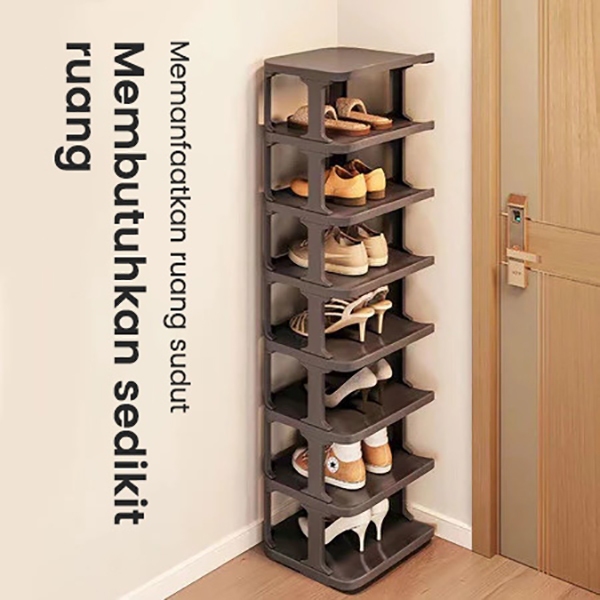 WAREHOUSE CLEARANCE X MULTIPURPOSE SHOE RACK สําหรับรองเท้าแตะ STACKING