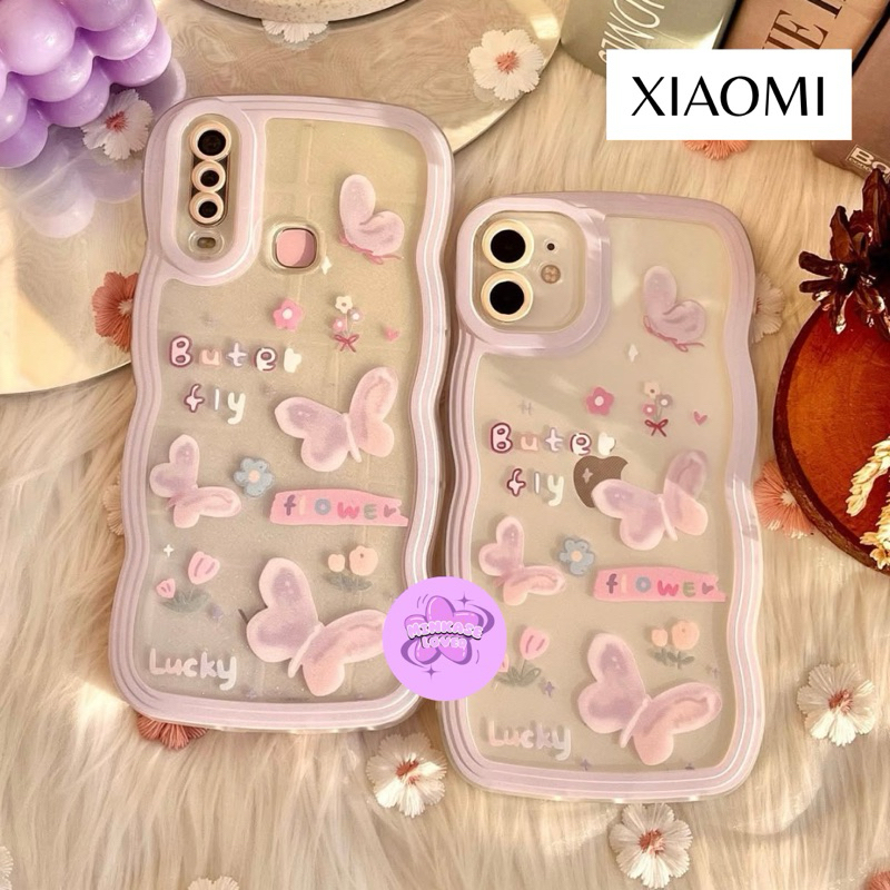 CASE GELCY BUTTERFLY สําหรับ XIAOMI 12C A1 A2 2022 หมายเหตุ 12 4G หมายเหตุ 12 5G 10 5G POCO X5 X5 PR