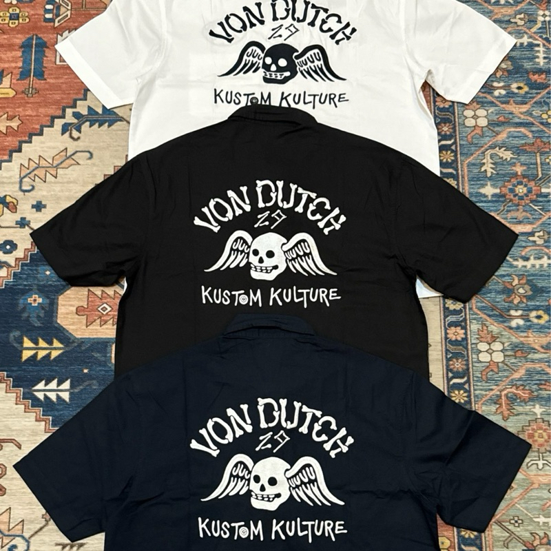 เสื้อ KEMEJA Von Dutch Skull