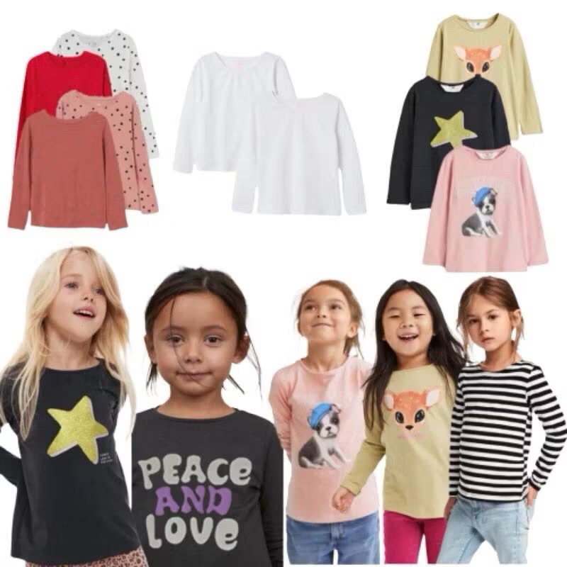 เสื้อยืดเด็กผู้หญิง HM