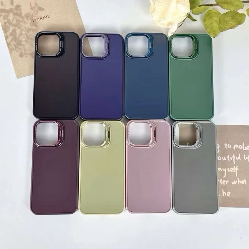 U8 กล้องรองรับเคสยืน IPhone 11 12 13 14 15 PRO MAX เคสแข็ง