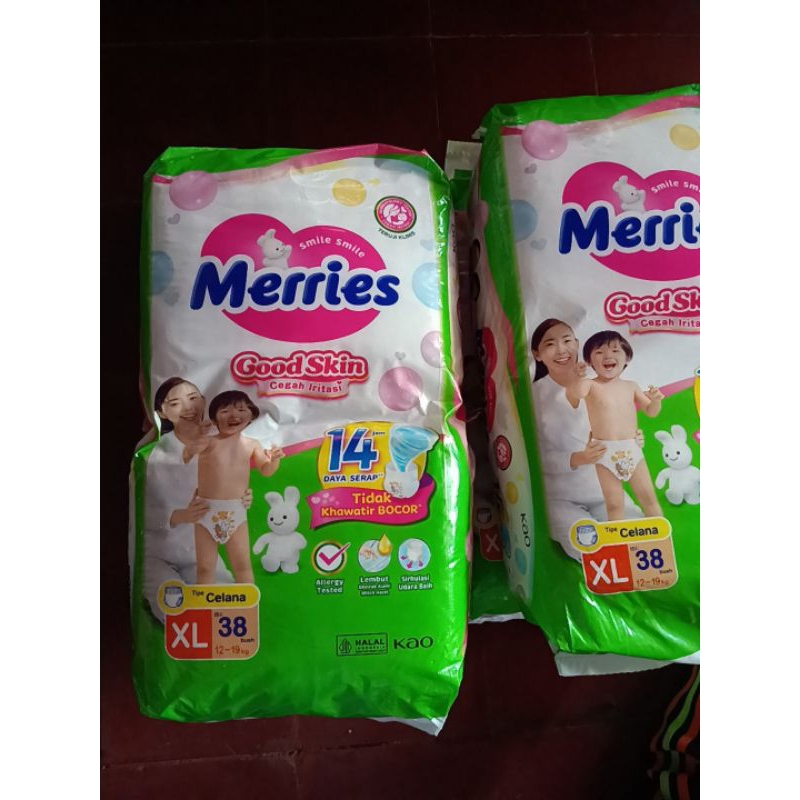 ผ้าอ้อม Merries XL38 / ผ้าอ้อม Merries XL38