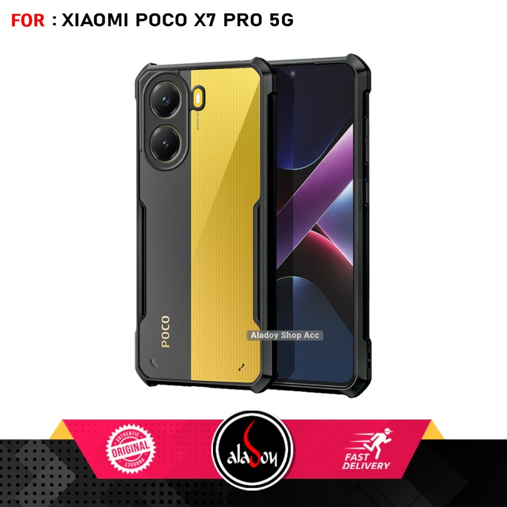 Poco X7 Pro 5G Armor Fusion กันกระแทกถุงลมนิรภัยเคสใสพรีเมี่ยม