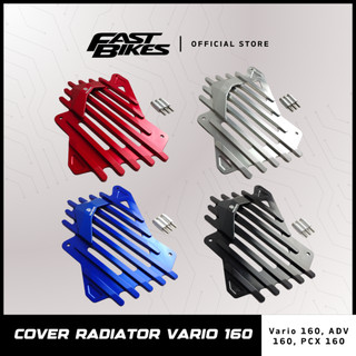 (STOK TERBATAS) Fastbikes - Cover Tutup Radiator Model Vietnam Alloy Full CNC Aksesoris Motor Vario PCX ADV 160 SXW89-1