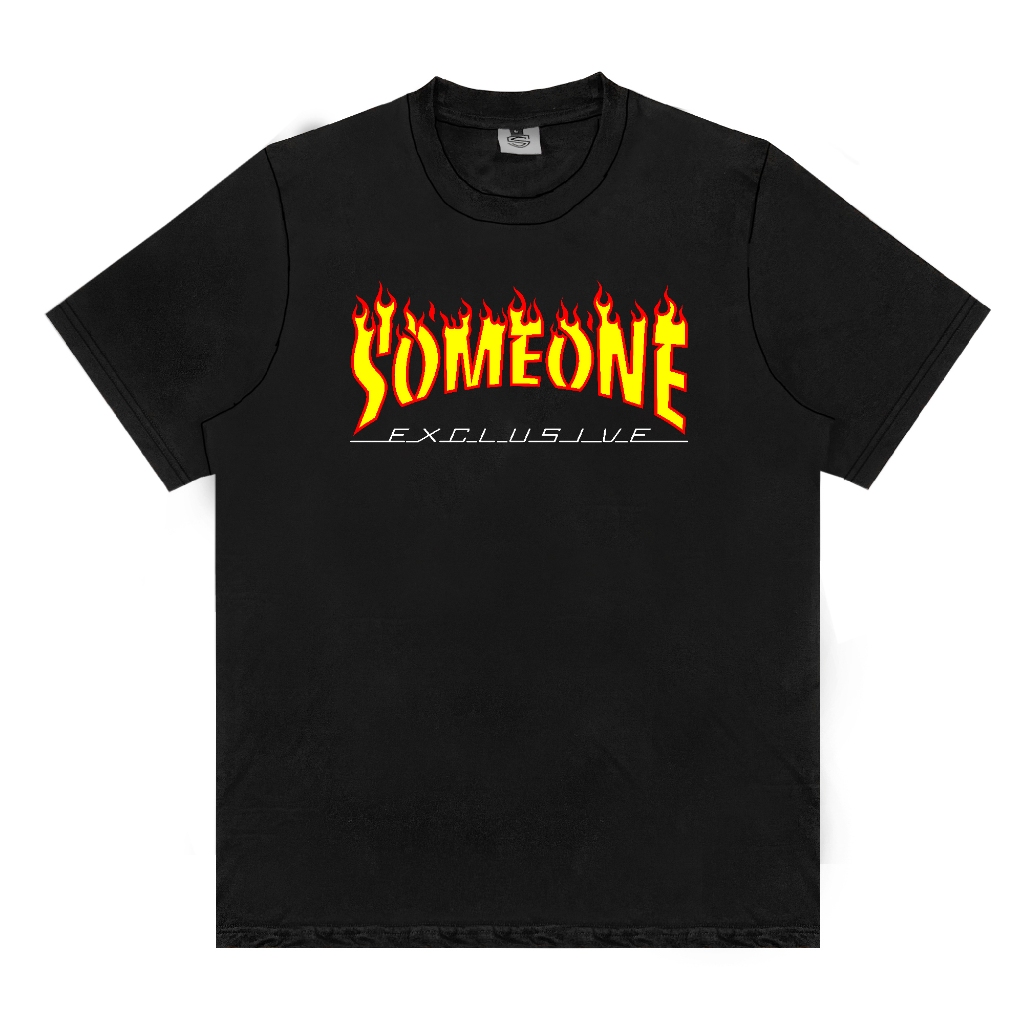 Someone Tshirt Glow In The Dark Black Pyro 420D
