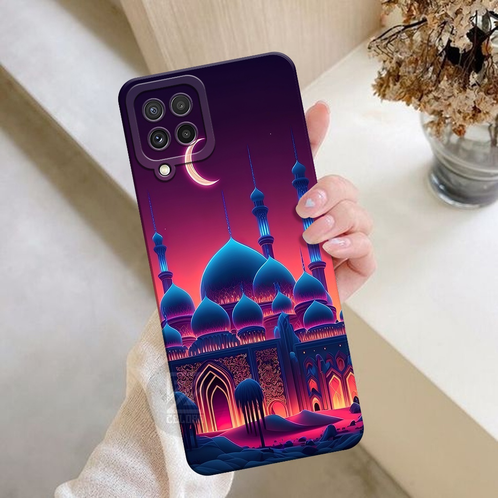 Samsung Galaxy A22 4G ZELORA Softcase Samsung Galaxy A22 4G Proกล้องแฟชั่นกรณีมัสยิดกรณีSamsung A22 