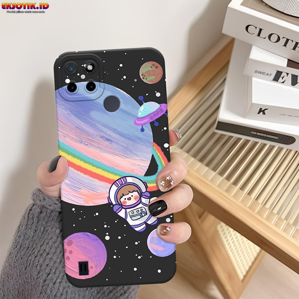 เคส HP REALME C21Y C25Y - Eksotik.id - REALME C21Y C25Y Casing - เคส ASTRONAUT - เคสมือถือ - เคสมือถ