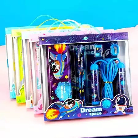 SSG ชุดเครื่องเขียน 6in1 Character 8026 / ชุดตัวละครแพ็คเกจเครื่องเขียน + เชือกกระโดด ATK