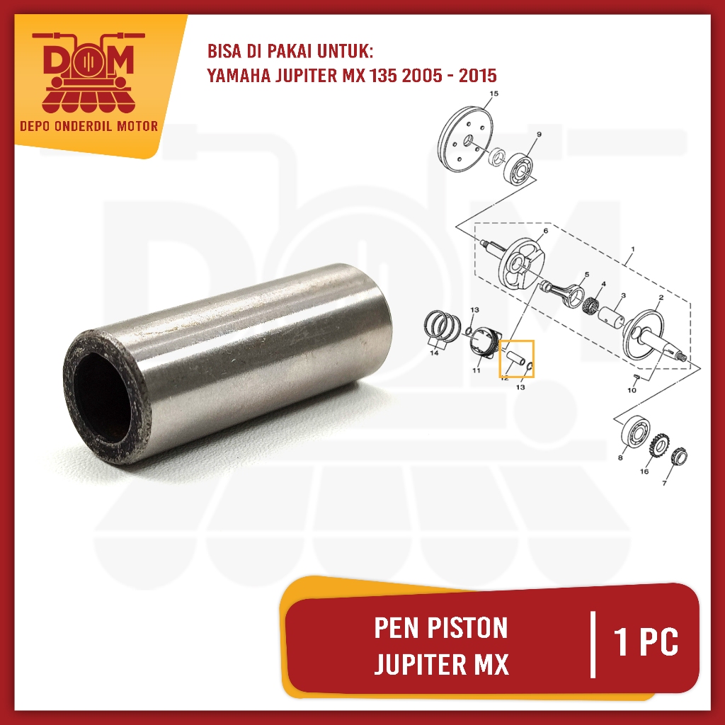 Jupiter MX (PSP) คลิปหนีบปากกาลูกสูบ คอลูกสูบ Yamaha Jupiter MX 135 เก่า