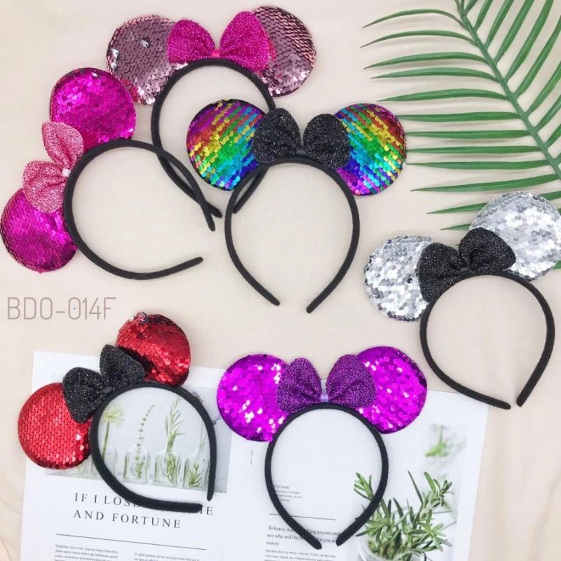 MICKEY MOUCE LARGE RIBBON BANDANA CUTE TRENDY CHARACTER CHILDRENS HEADBAND BONENK