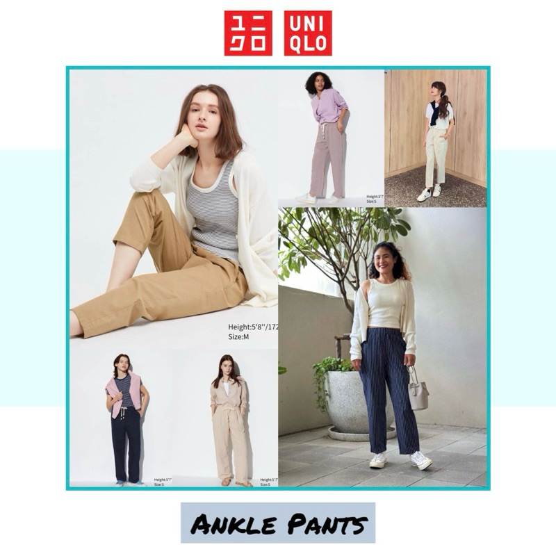 WOMEN Cotton Relax Ankle Pants by Uniqlo