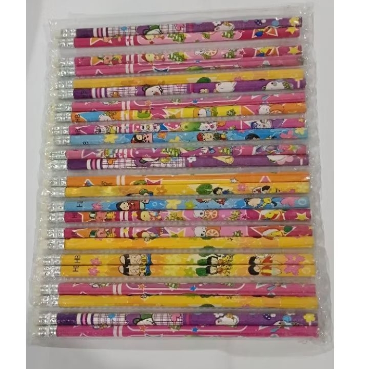 (1 ชิ้น) FANCY HB RENTENG PENCIL SETIP PENCIL