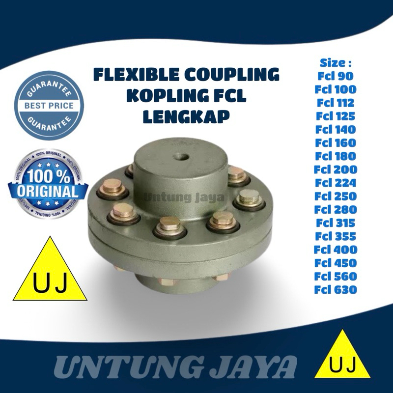 FLEXIBLE COUPLING FCL 100 / FLEXIBLE CLUTCH FCL 100 / เซลล์ FCL 100 SURABAYA