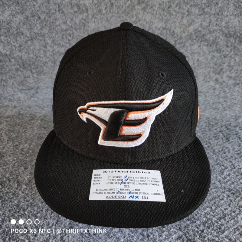 NEWERA 59FIFTY FITTED LOGO E SNAPBACK CAP SKU NX131