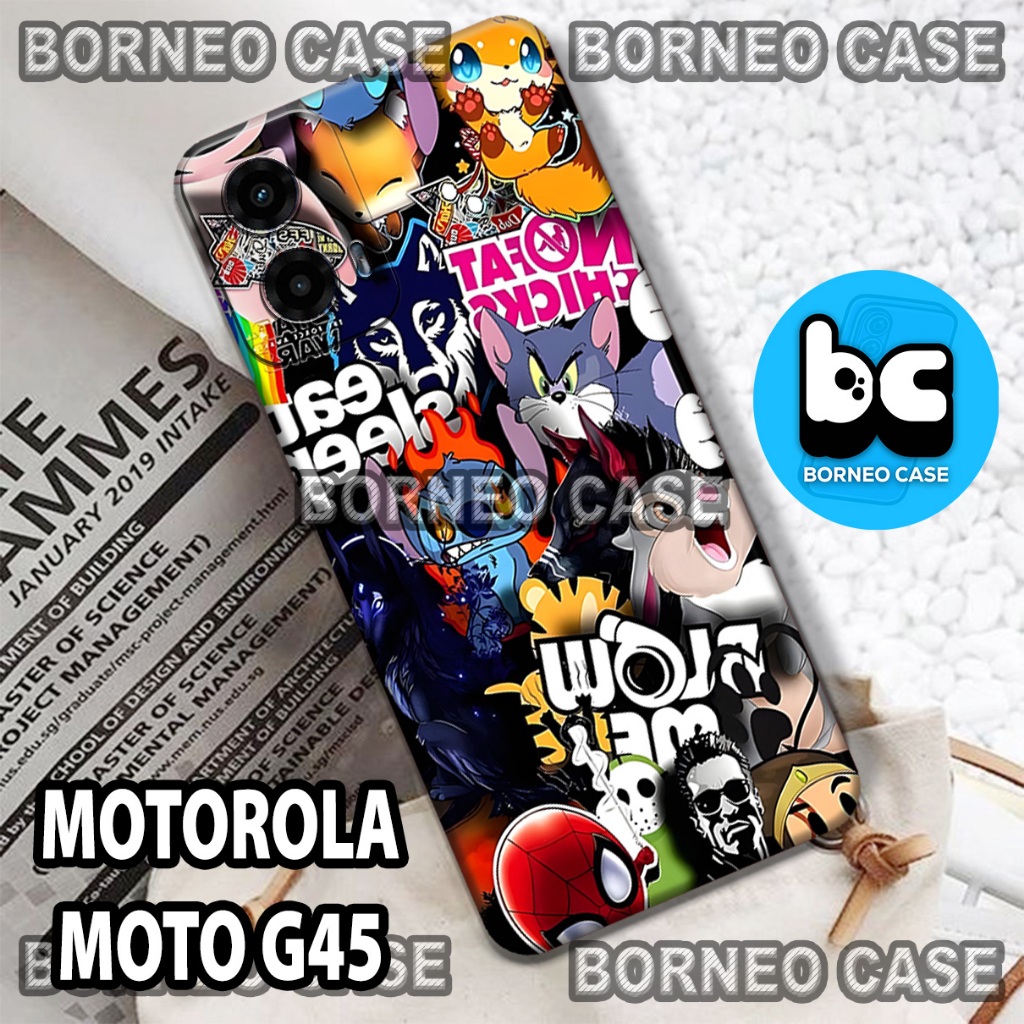 (BC39) กล้อง SOFTCASE Pro รุ่นล่าสุดสําหรับ MOTOROLA MOTO G45 HP | กราฟITY MOTIF | MOTOROLA MOTO G45