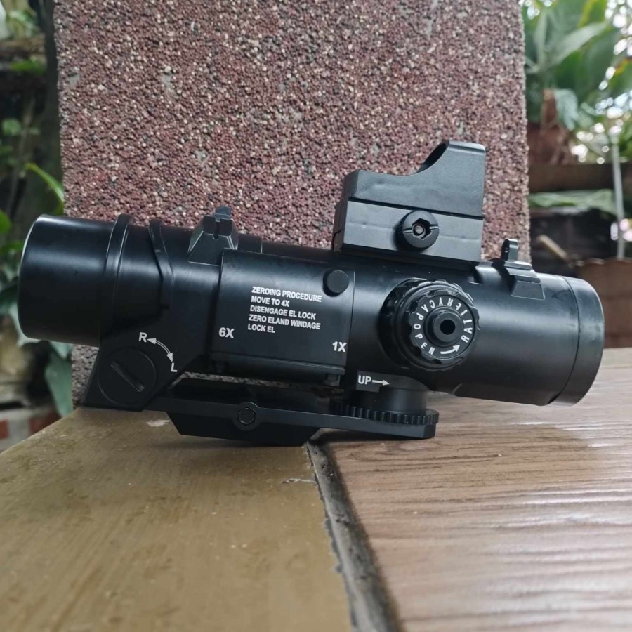Elcan Sight Rail 22 มม.Dummy Scope สําหรับ Ersop ฤดูใบไม้ผลิ WGG/WGB (มัลติฟังก์ชั่น)