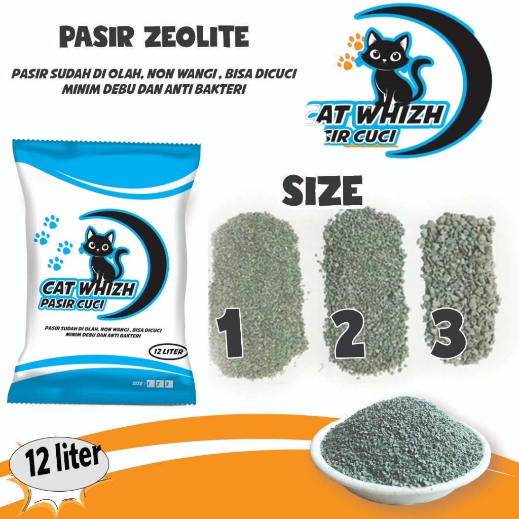 12-6 LITERS-ZELOIT CAT SAND-01-02-03-ALREADY PROCESSED-WASHED SAND-WIZH PAINT