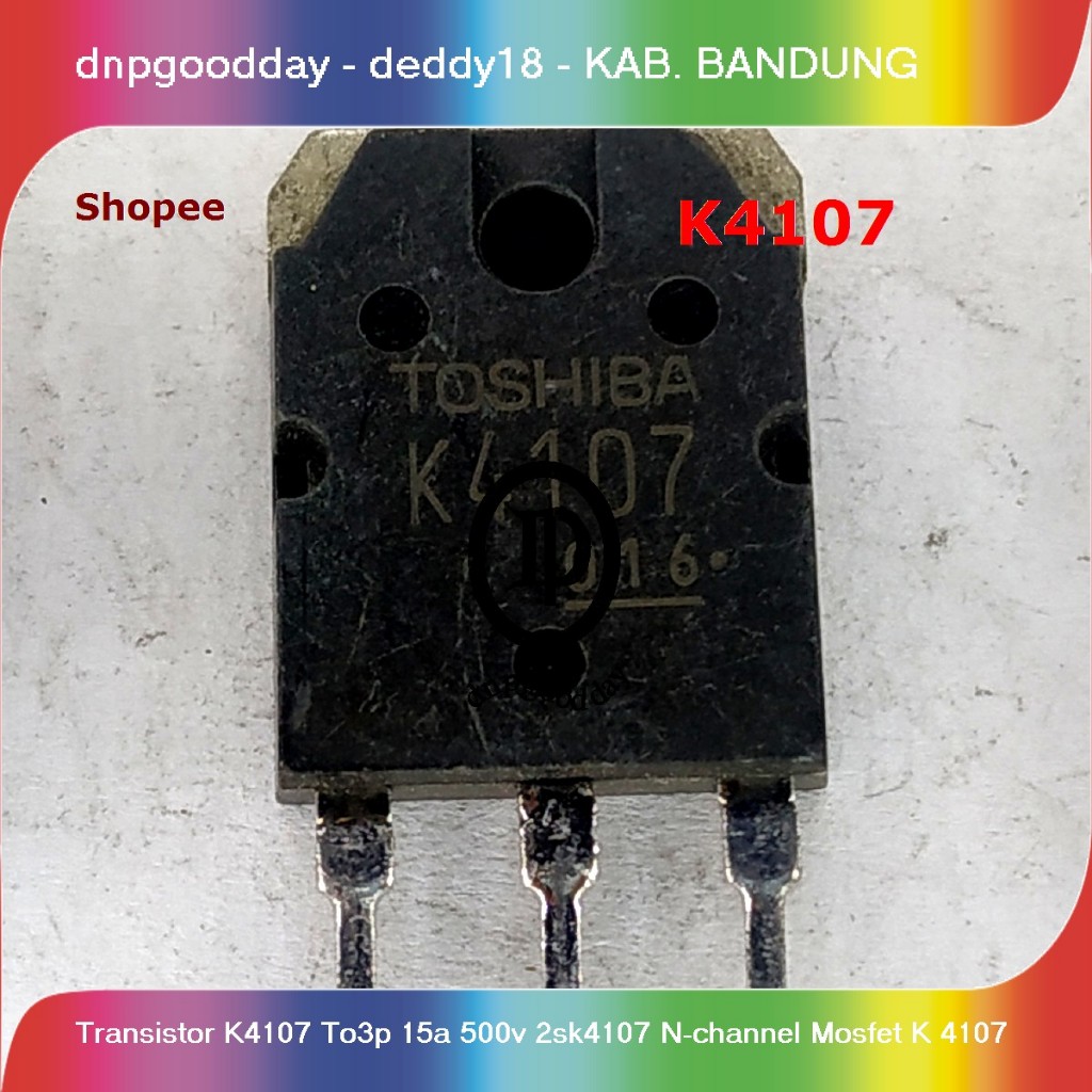 ทรานซิสเตอร์ k4107 to3p 15a 500v 2sk4107 n-channel mosfet k 4107
