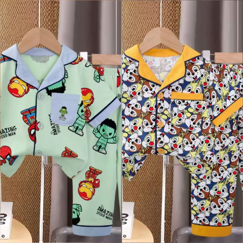 [CPK] ชุดนอนออร์แกนิคระดับพรีเมียม/CP Kubao ปุ่มขนาด 1 ถึง 12 ปี